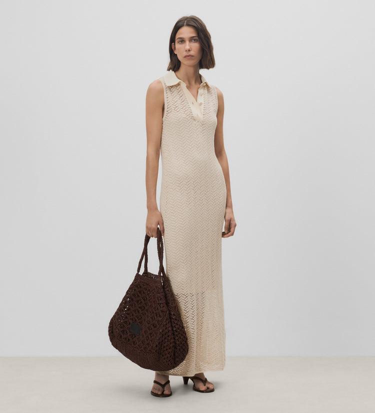 Robe en maille ajourée