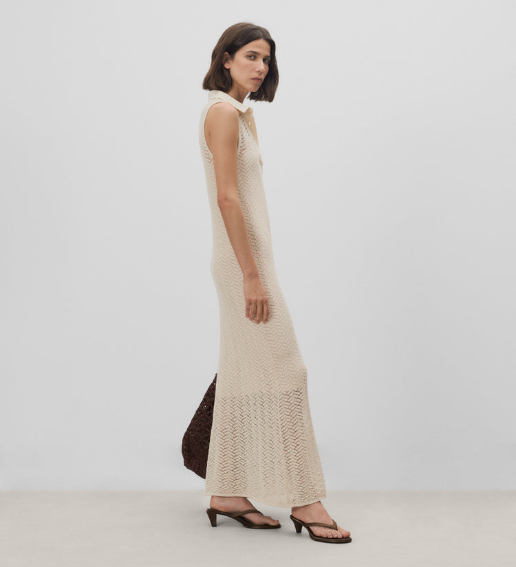 Robe en maille ajourée
