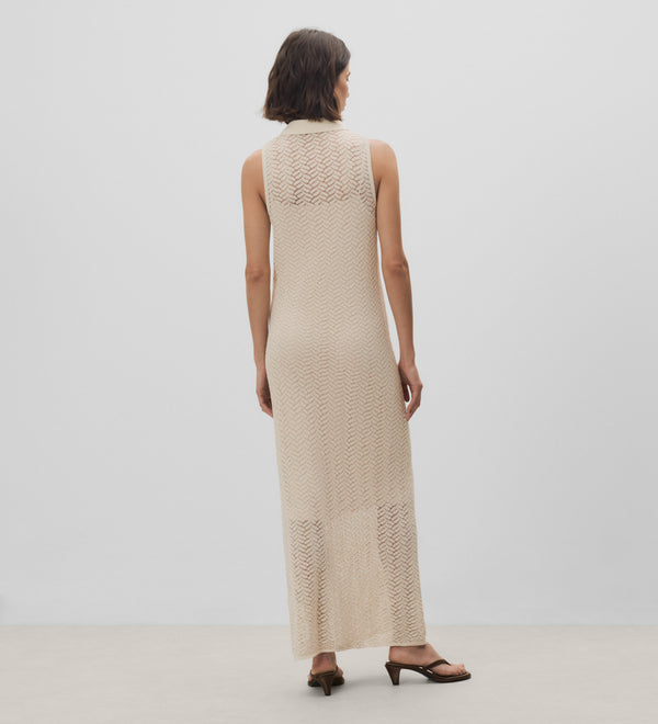 Openwork knit dress