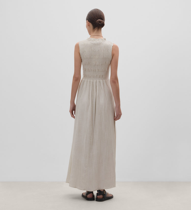 Robe longue élastiquée
