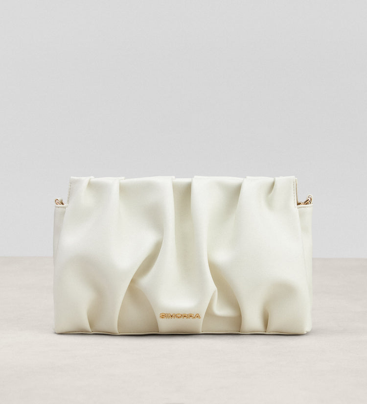Sac en cuir plissé