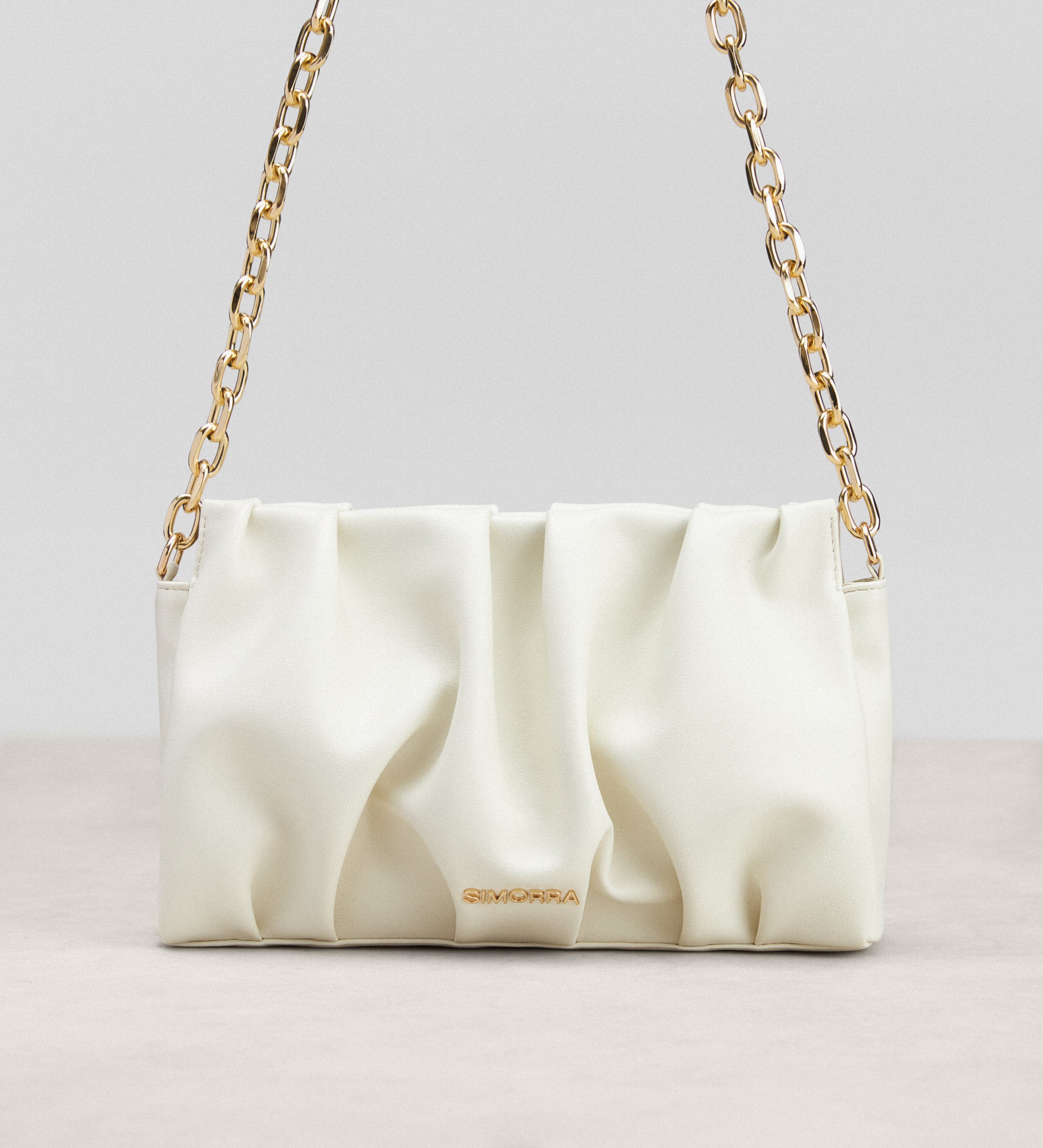 Sac en cuir plissé