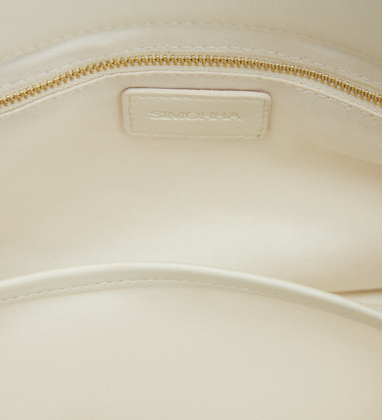 Sac en cuir plissé