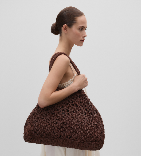Bolso shopper rafia