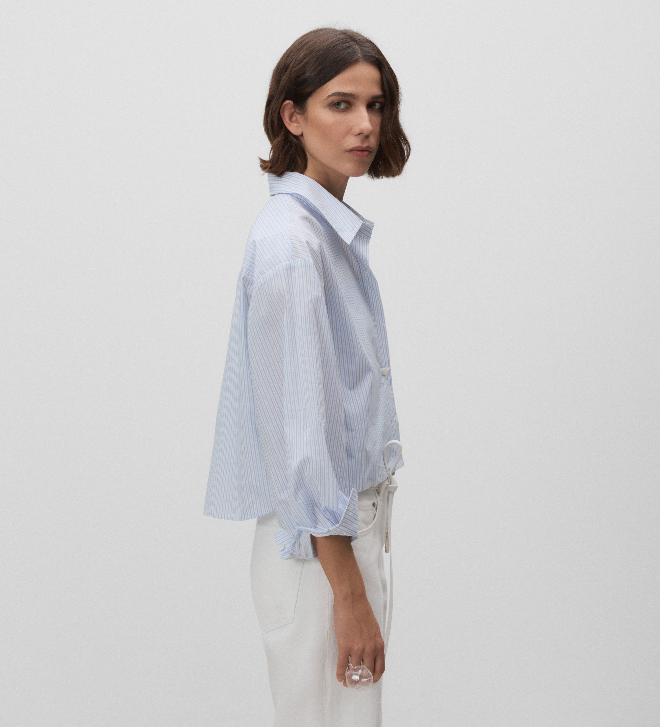 Camisa corta rayas