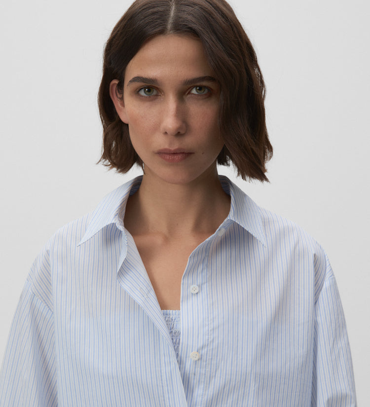 Striped short shirt