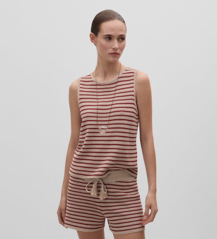 Top tricot rayas