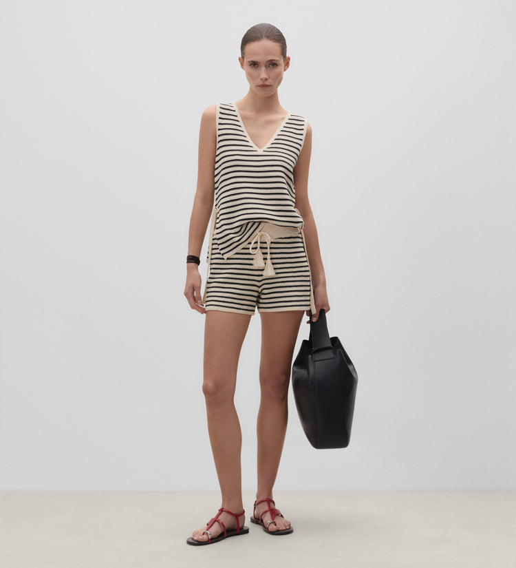 Striped knit top
