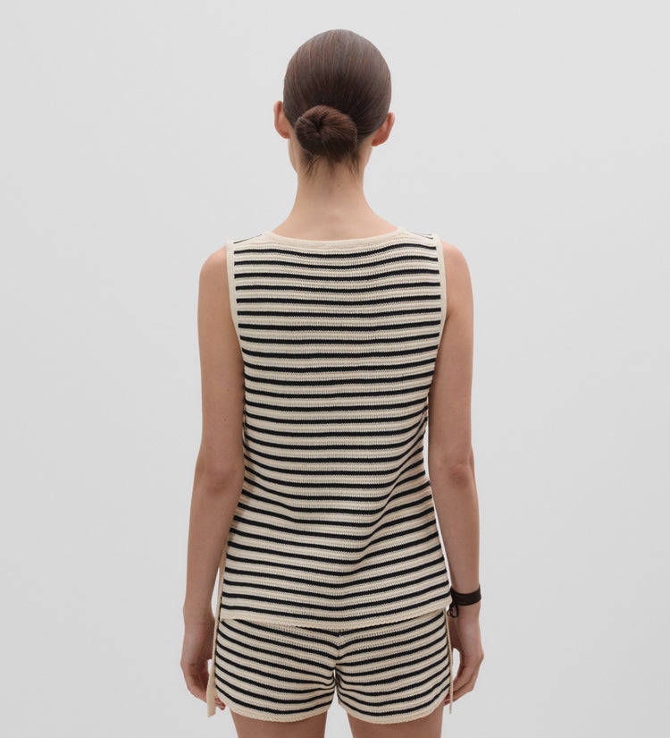 Striped knit top