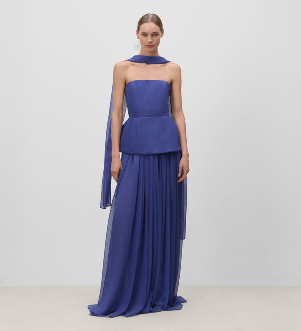 Top peplum palabra de honor