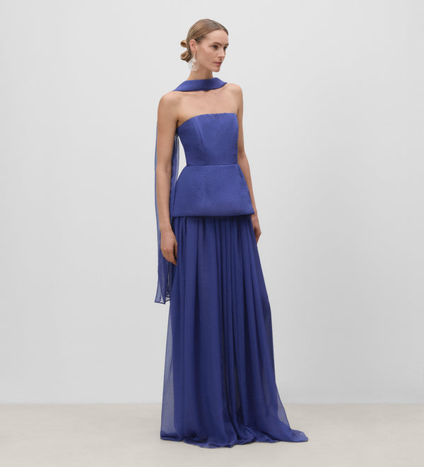 Top peplum palabra de honor