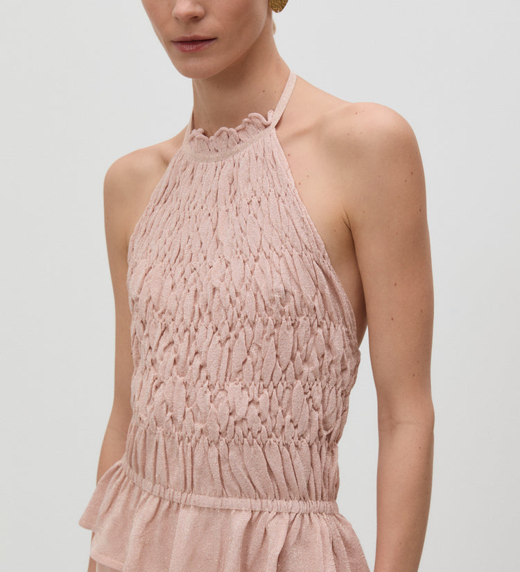 Top en maille lurex