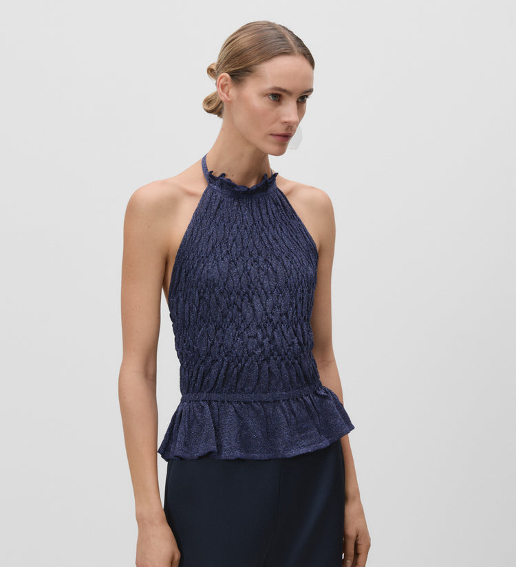 Top en maille lurex