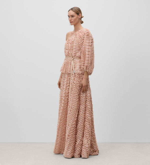 Long flared skirt