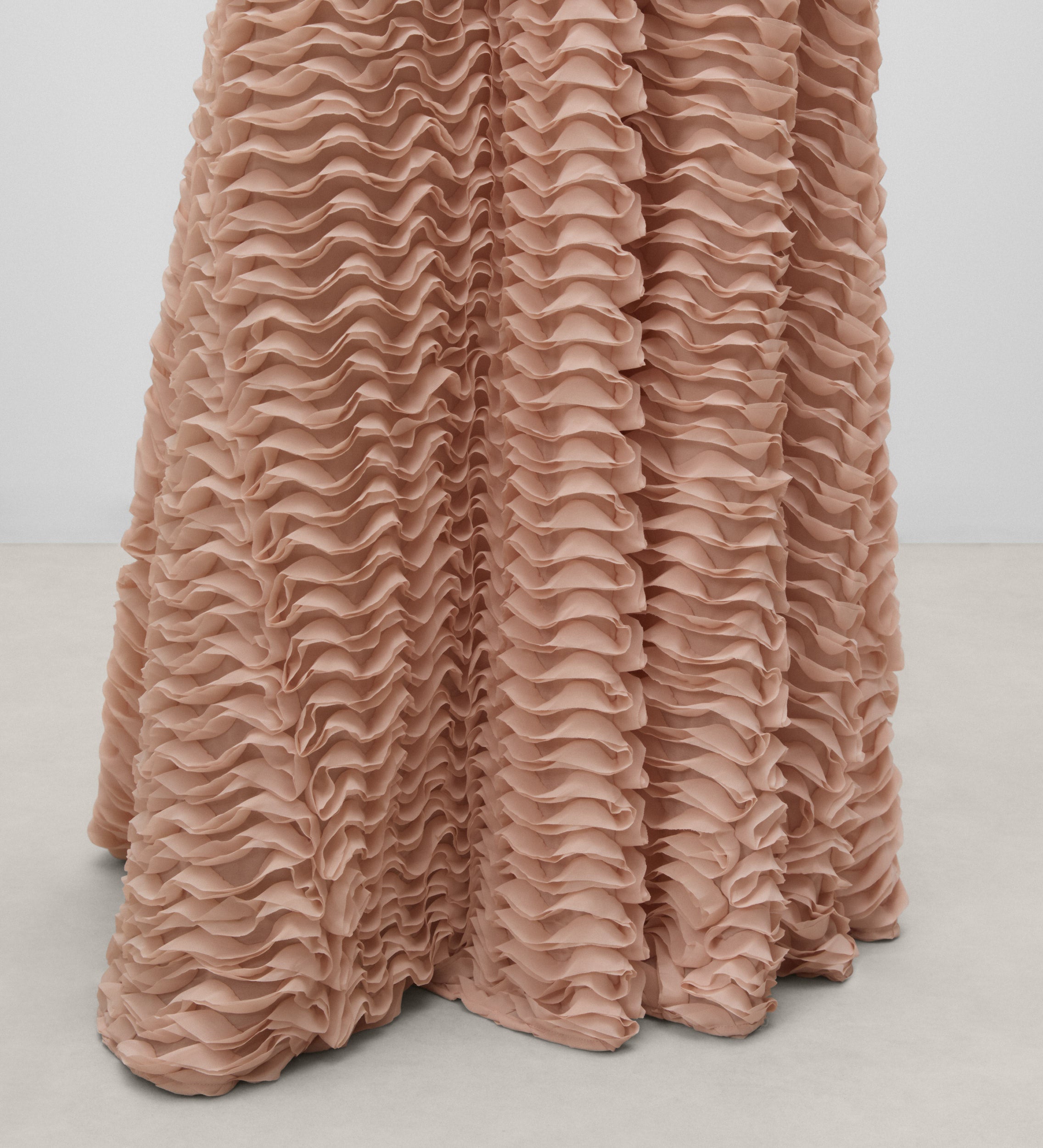 Long flared skirt