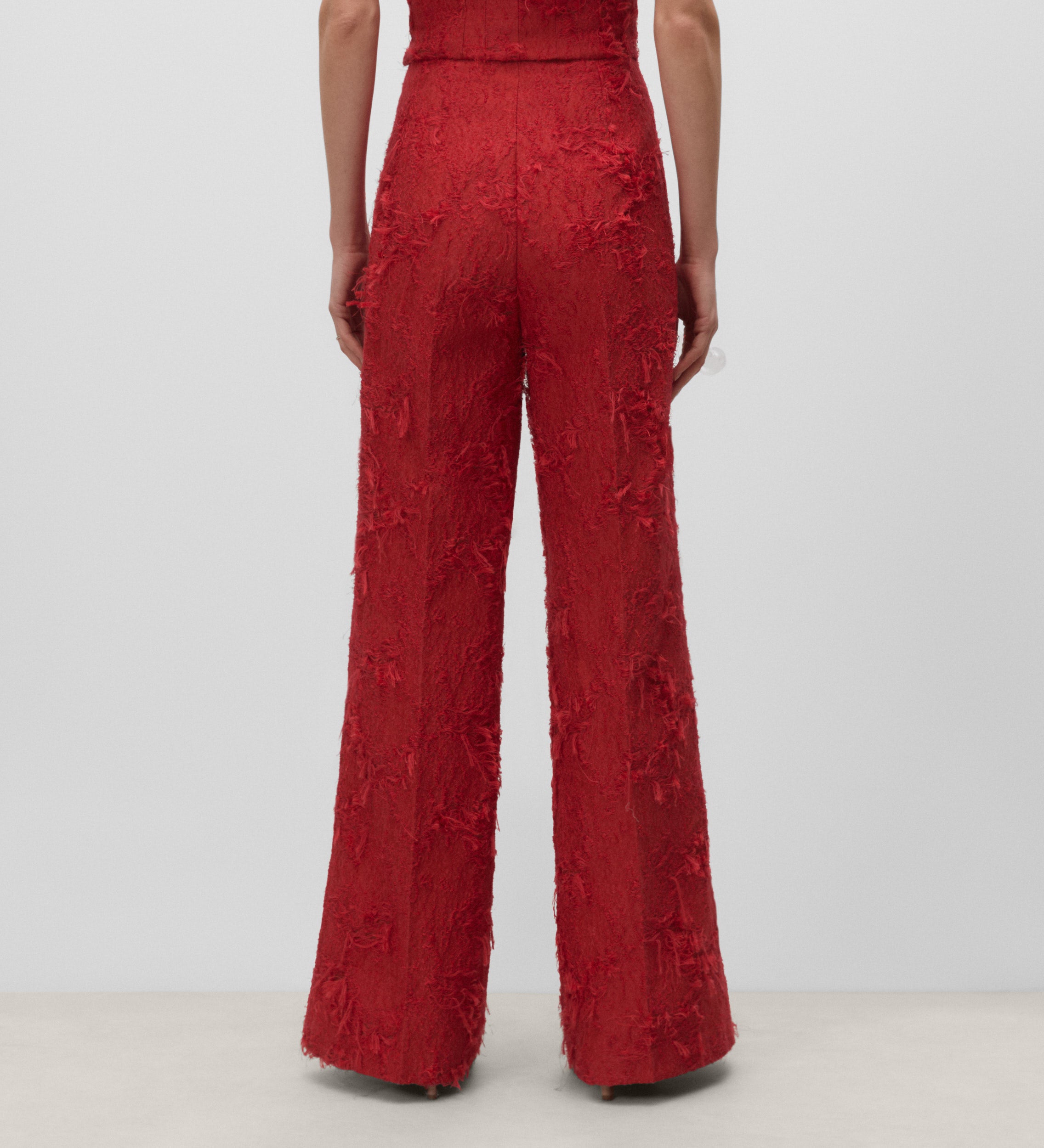 Pantalon large en jacquard