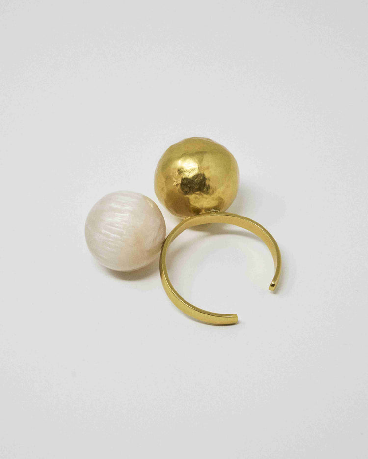 Bracelet en perles dorées