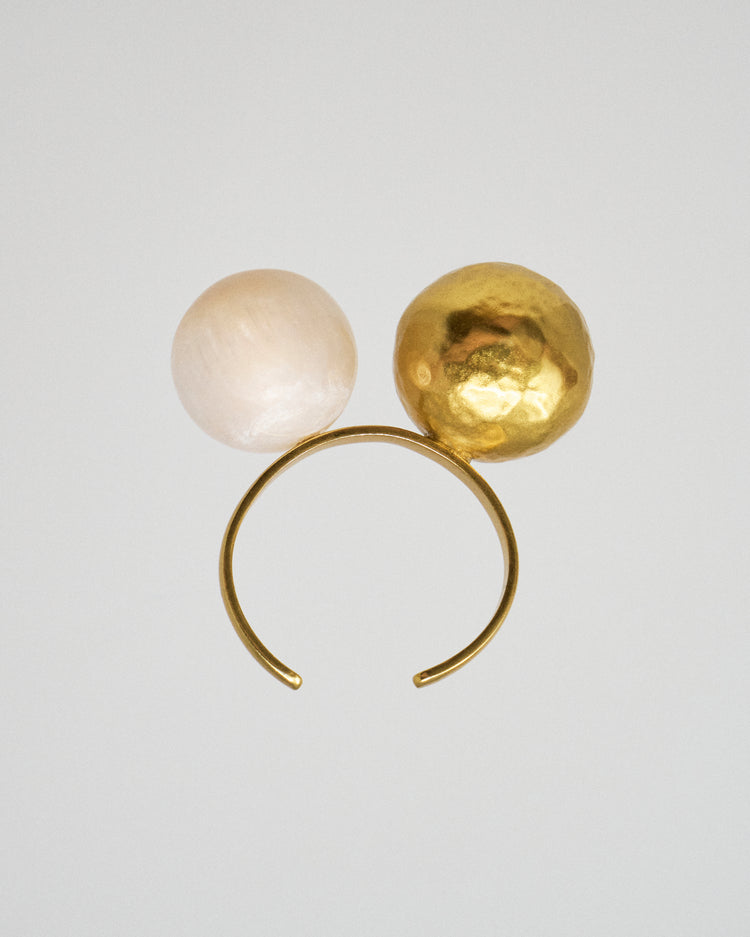 Bracelet en perles dorées