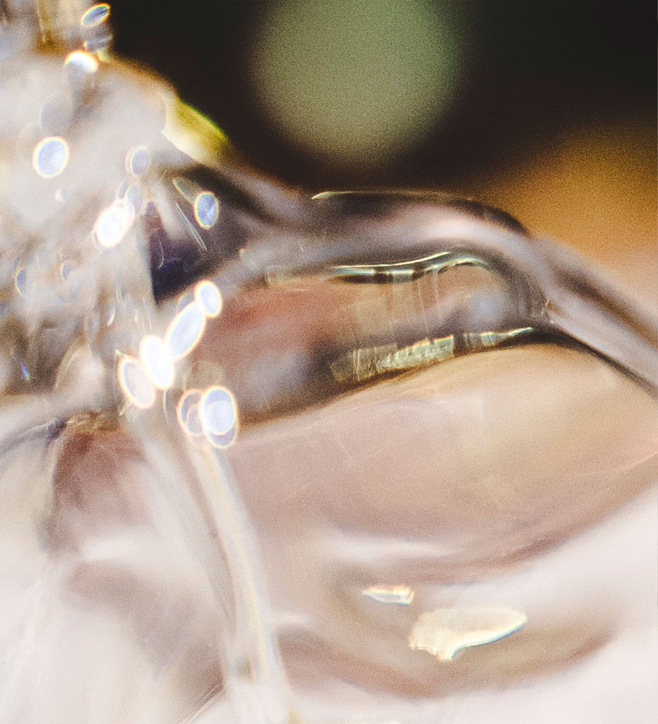 Boucle d'oreille en verre