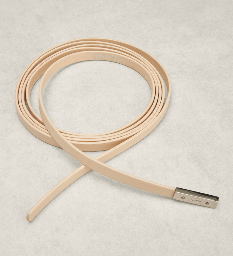Leather cord belt