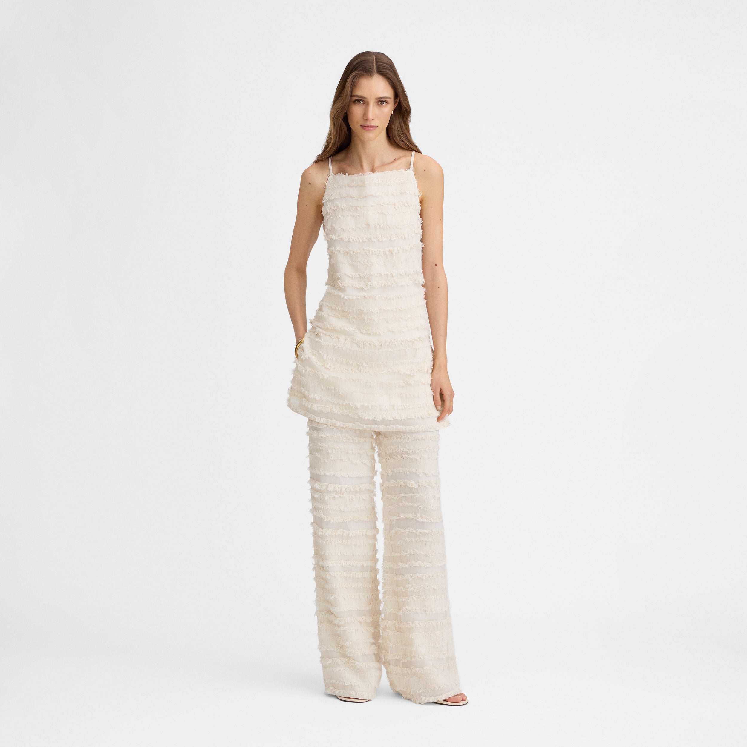 Pantalon texturé