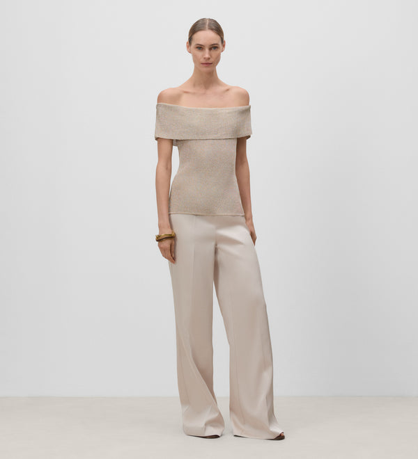 Lurex knit top