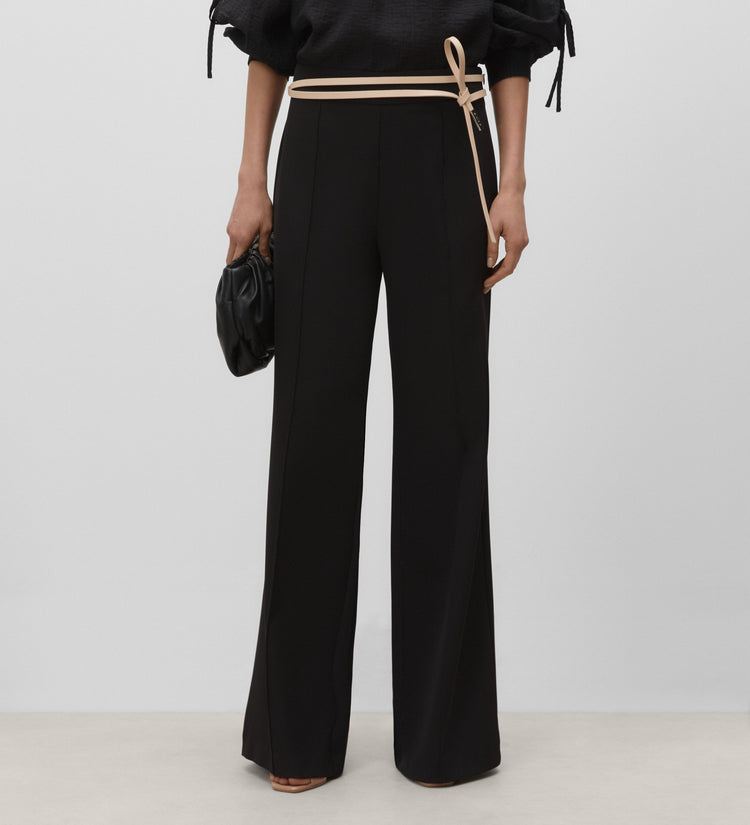 Leather cord belt