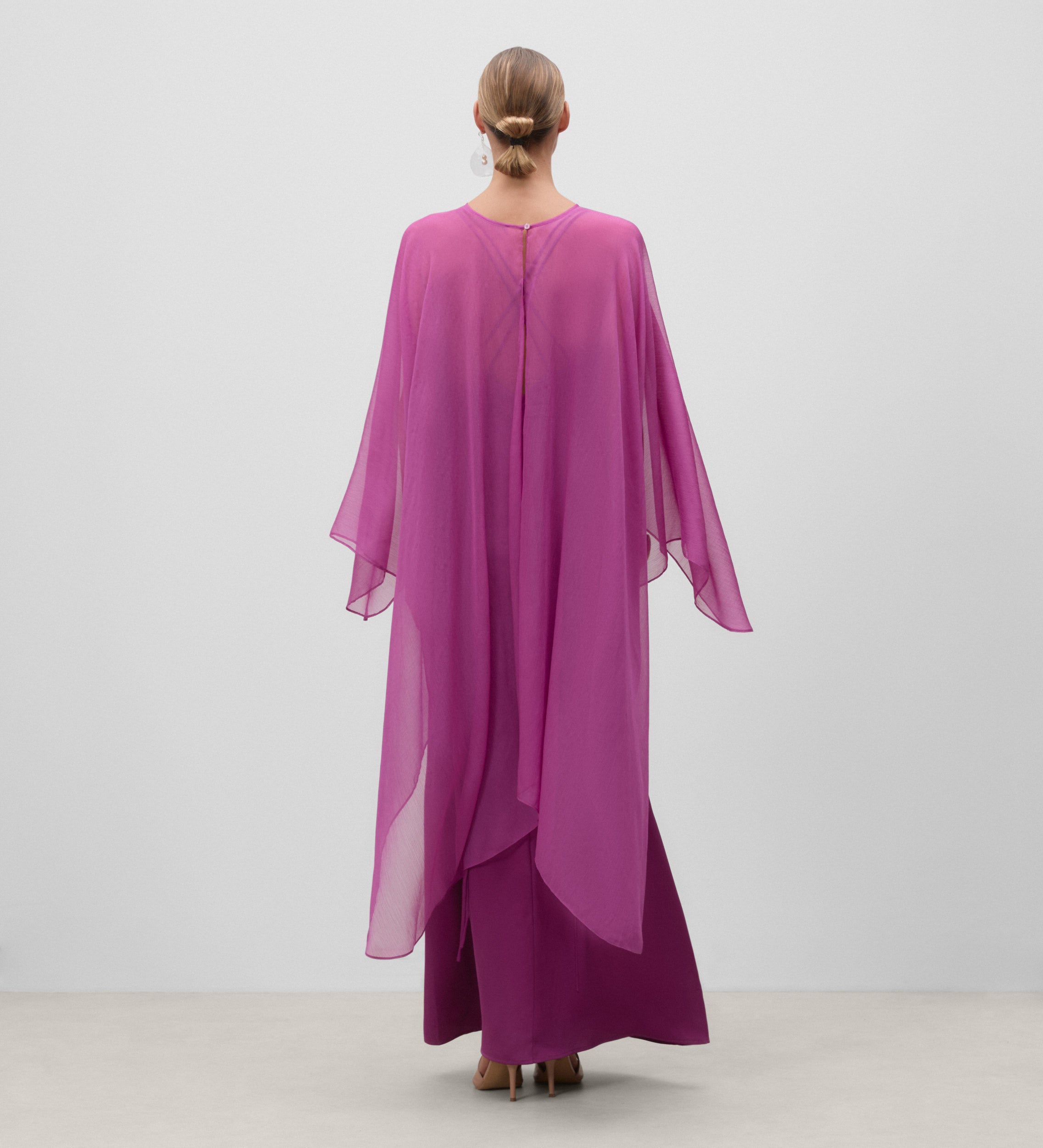 Open back poncho