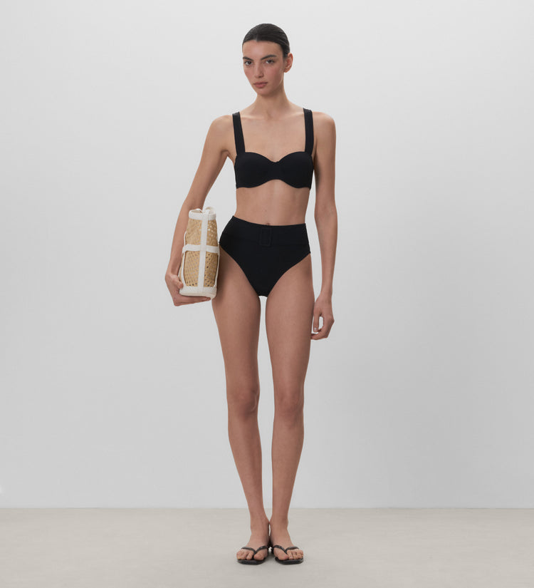 High-rise bikini bottoms