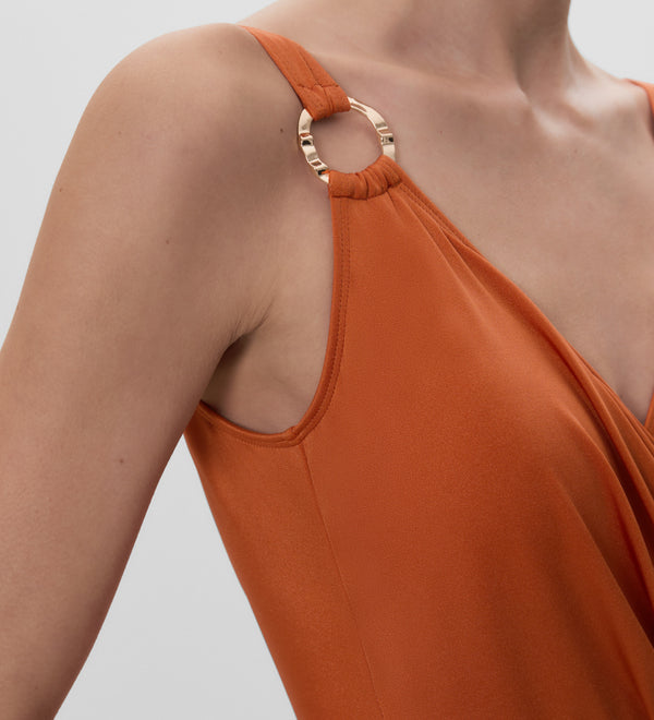 Draped swimsuit