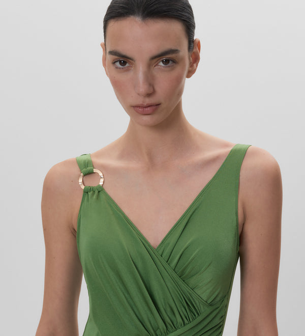 Draped swimsuit