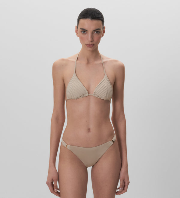 Top de bikini textura triangular