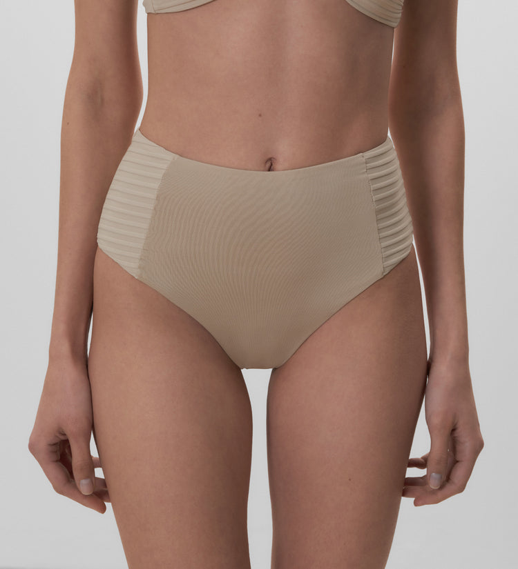 High-rise bikini bottoms