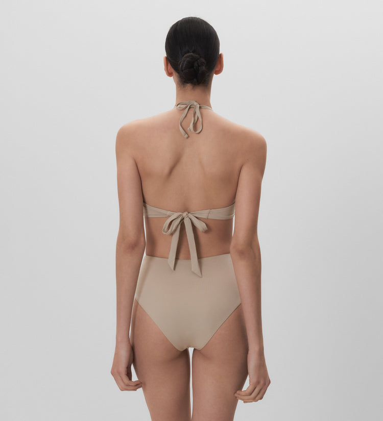 High-rise bikini bottoms