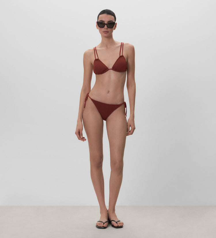 Bas de bikini texturé
