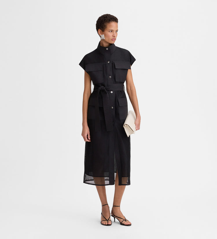 Mesh safari dress