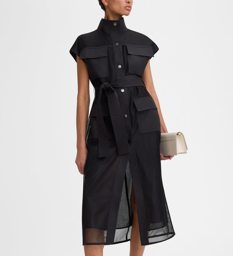 Mesh safari dress