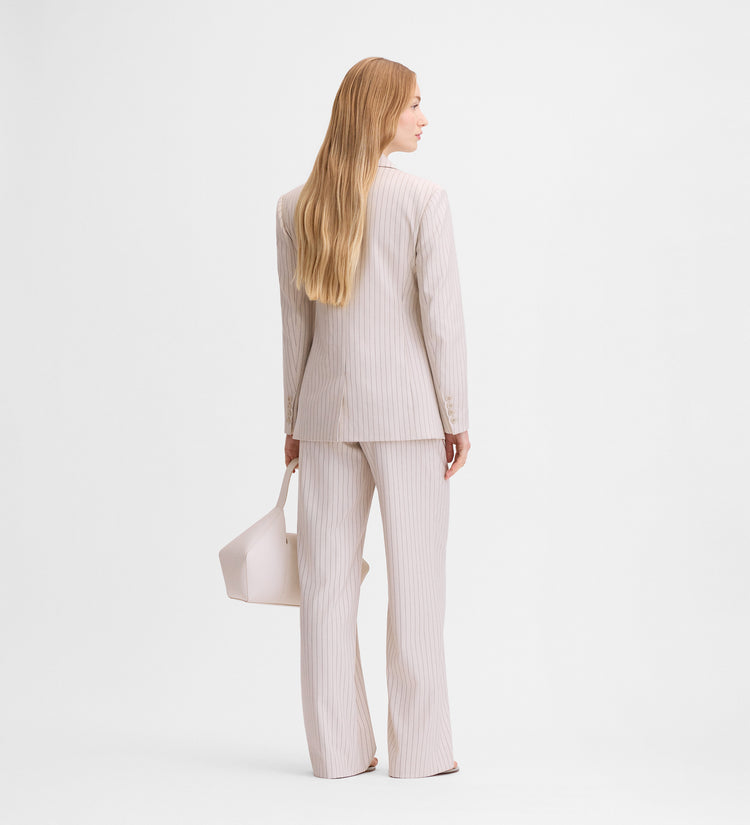 Blazer à fines rayures