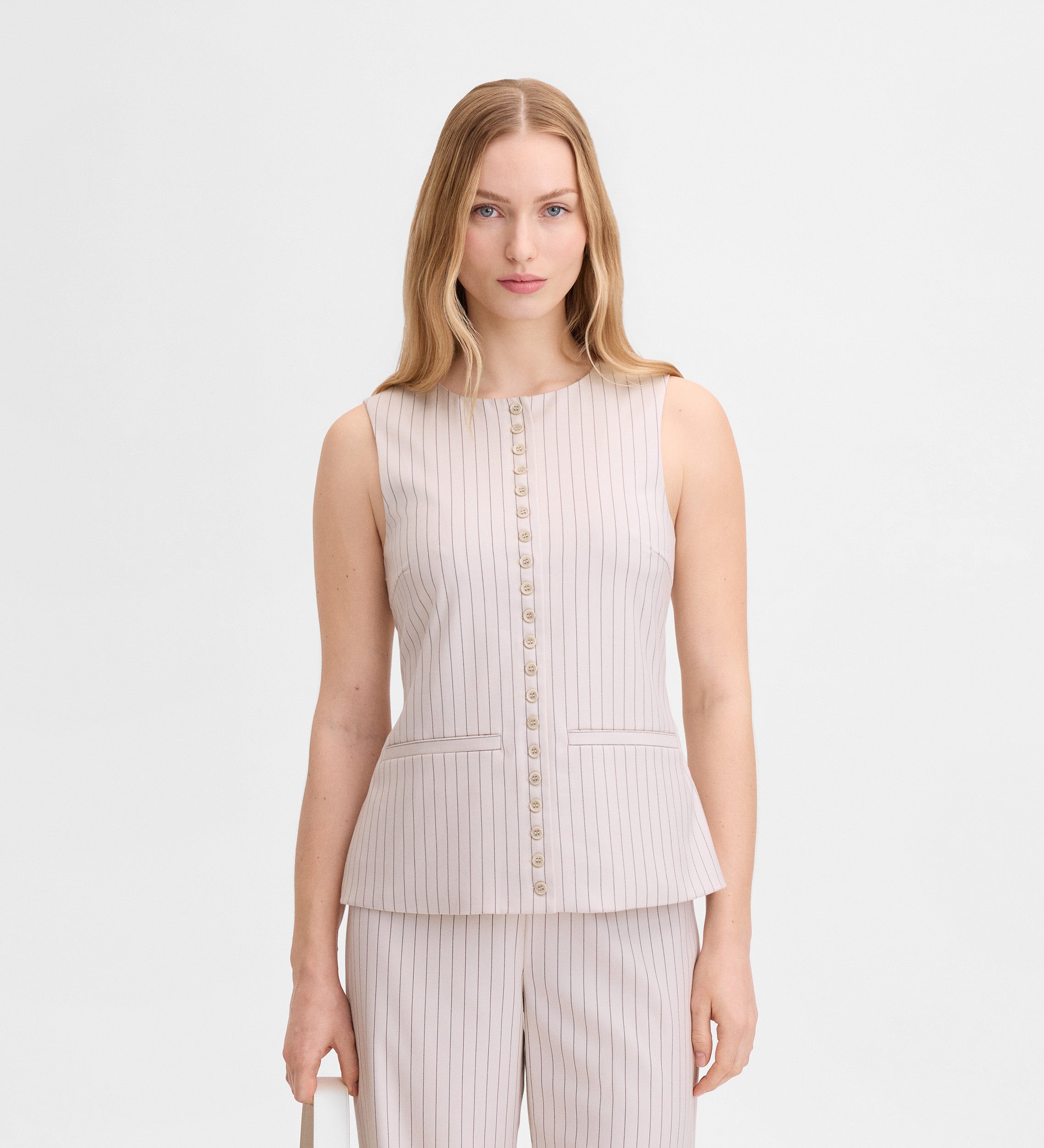 Pinstripe vest
