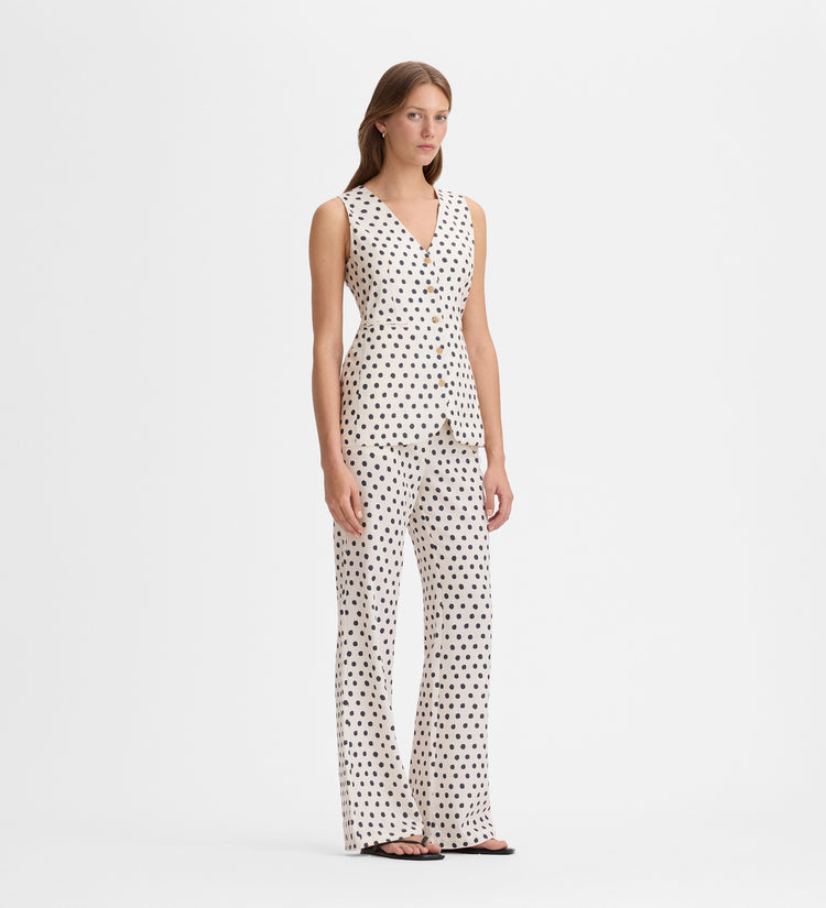 Polka dot vest