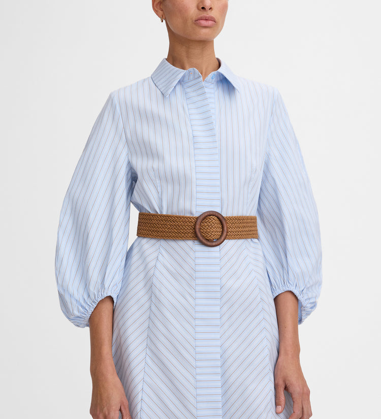 Striped shirt dress