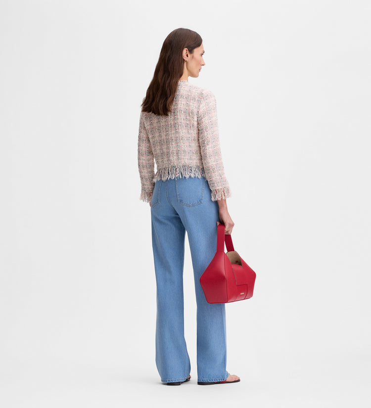 Veste en tweed effiloché