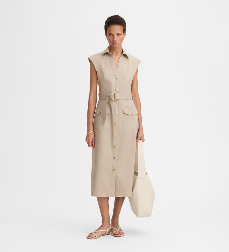 Safari midi dress