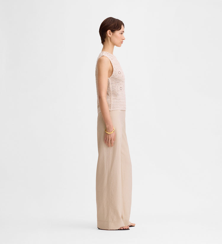Pantalon large et long