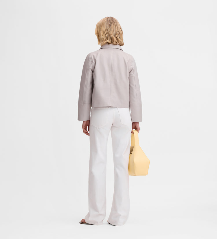 Veste courte cuir nappa