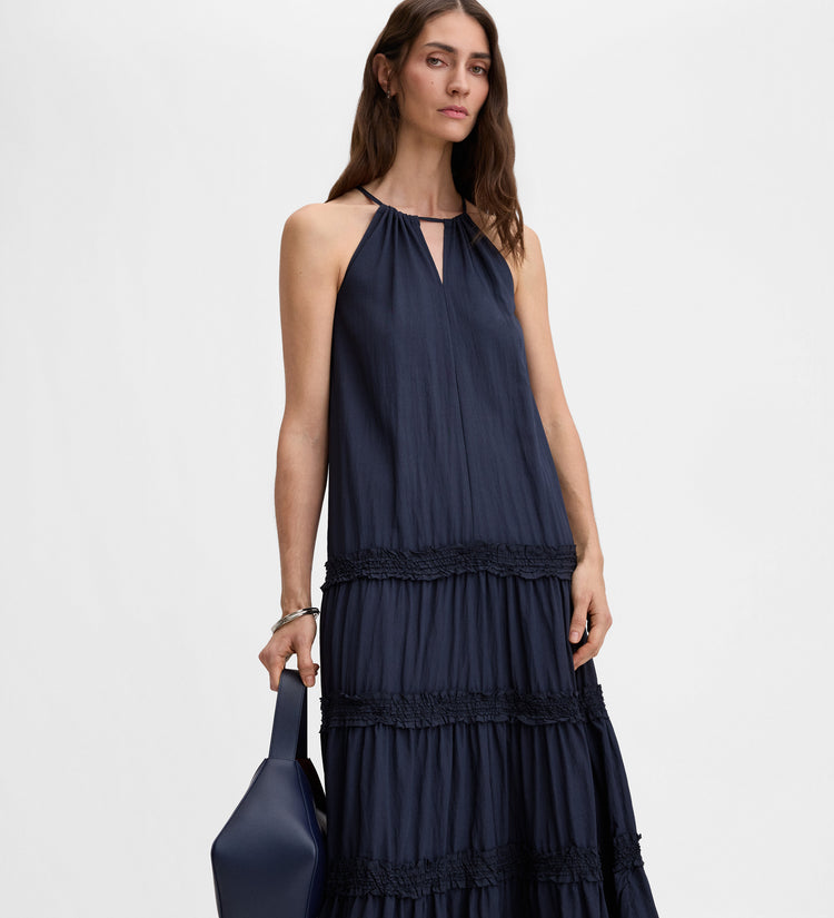 Vestido largo halter