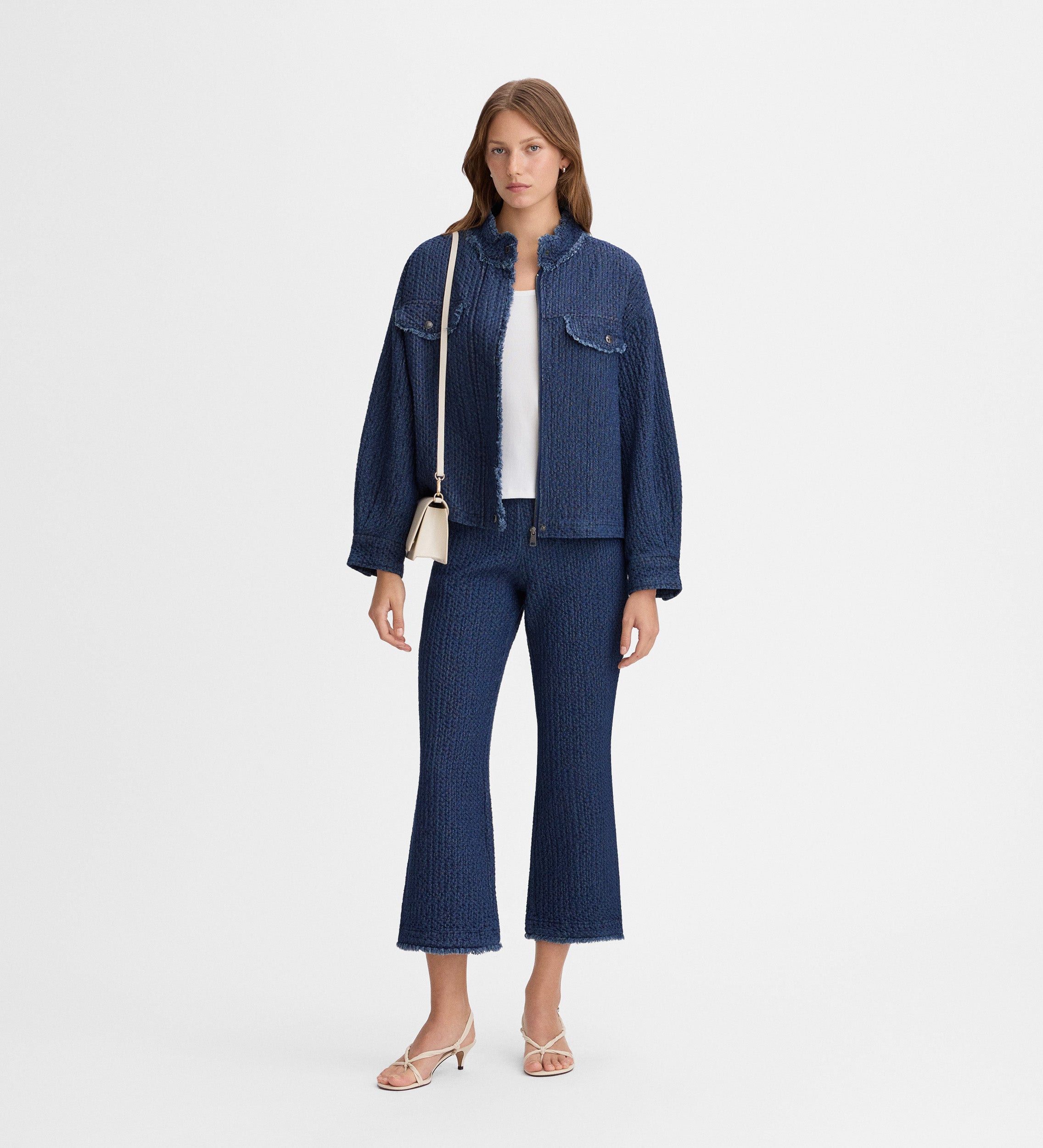 Pantalon long texturé