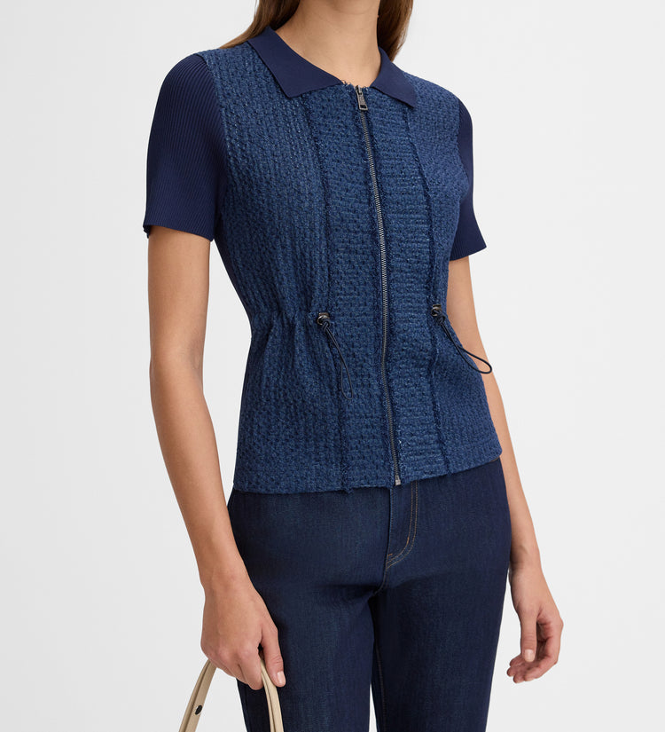Textured knit jacket