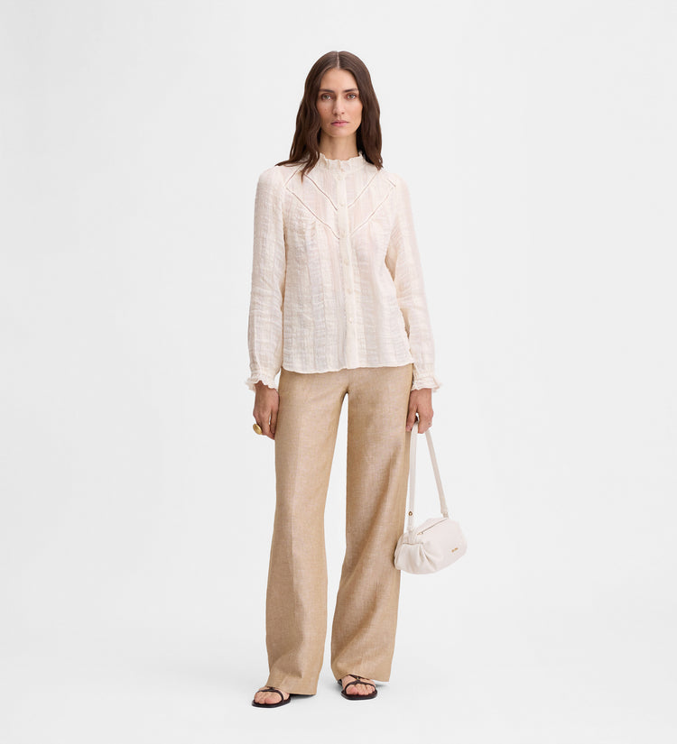 Romantic textured blouse