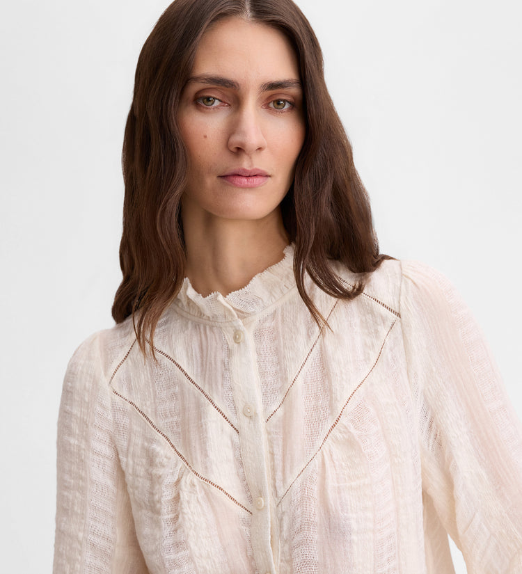 Romantic textured blouse